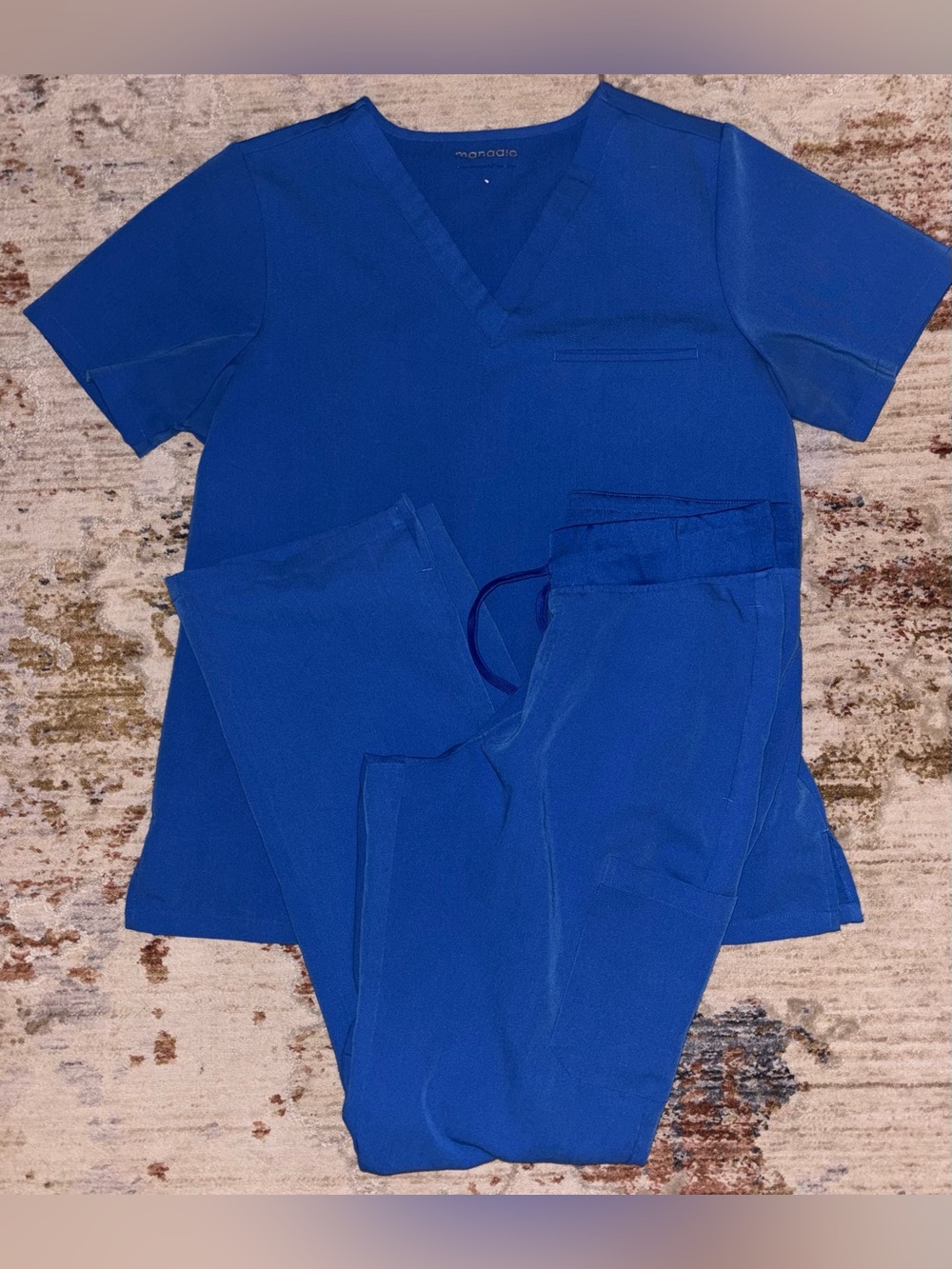 Mandala Blue Scrub Set